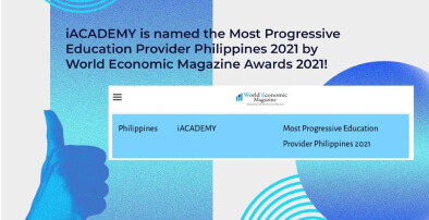 iACADEMY achievement — SEPTEMBER 2021